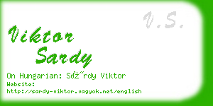viktor sardy business card